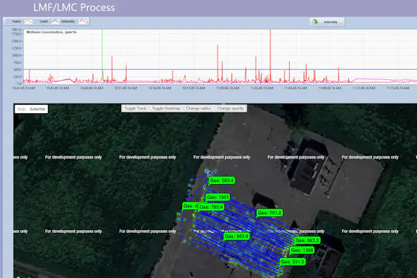 Gas detection data processing